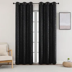 Roosevelt Grommet Top Blackout Set of 2 Curtain Panel