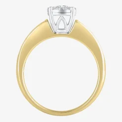Round 1 CT.T.W. Natural Diamond Side Stone Bridal Set in 10K or 14K Gold
