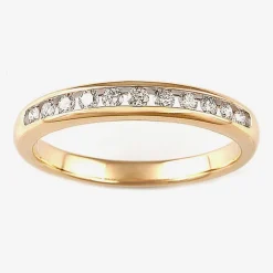 Round 1 CT.T.W. Natural Diamond Side Stone Bridal Set in 10K or 14K Gold