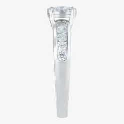Round 1/2 CT.T.W. Natural Diamond Side Stone Bridal Set in 10K or 14K Gold