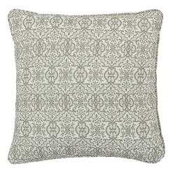 Royal Court Evergreen Square Throw Pillow