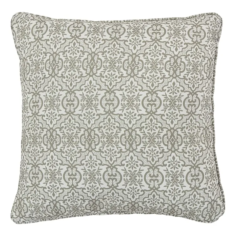 Royal Court Evergreen Square Throw Pillow