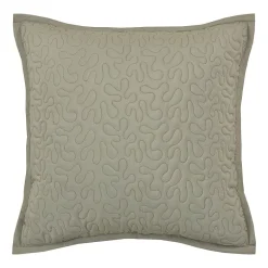Royal Court Evergreen Square Quilted Square Throw Pillow