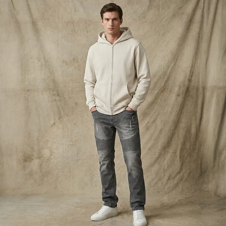 Royal Threads Mens Easy-on + Easy-off Long Sleeve Hoodie