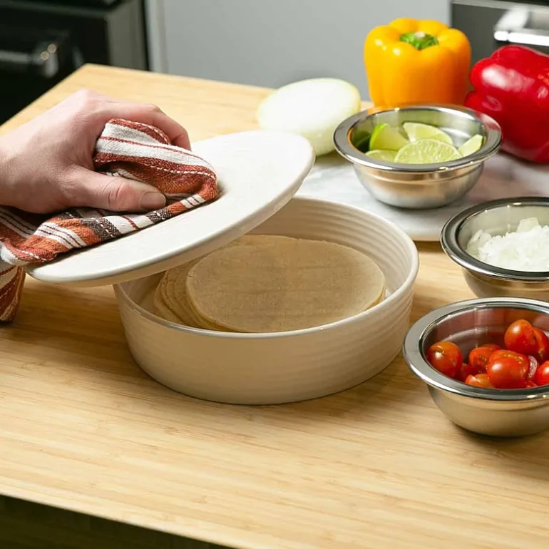 RSVP International Stoneware Tortilla Warmer - 8.5"