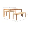 Safavieh Aquina 3-pc. Rectangular Dining Set