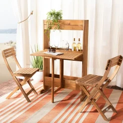 Safavieh Barley Patio Collection 3-pc. Bistro Set Folding