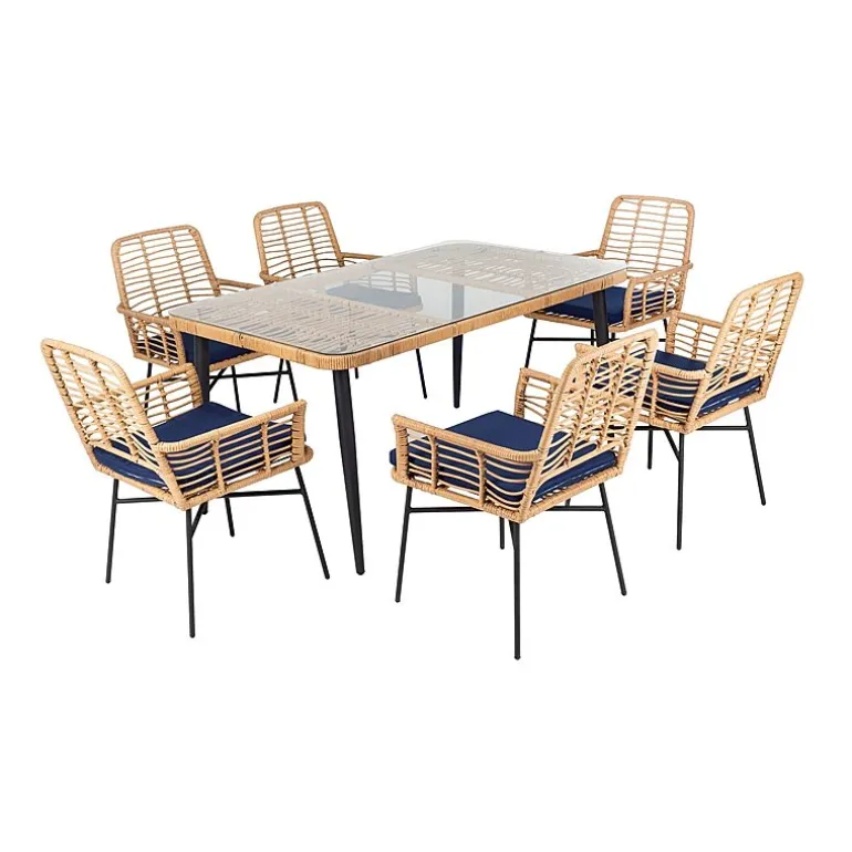 Safavieh Beson 7-pc. Cushioned Rectangular Dining Set