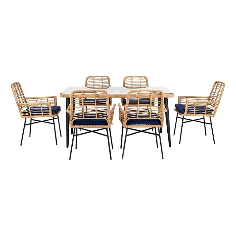 Safavieh Beson 7-pc. Cushioned Rectangular Dining Set