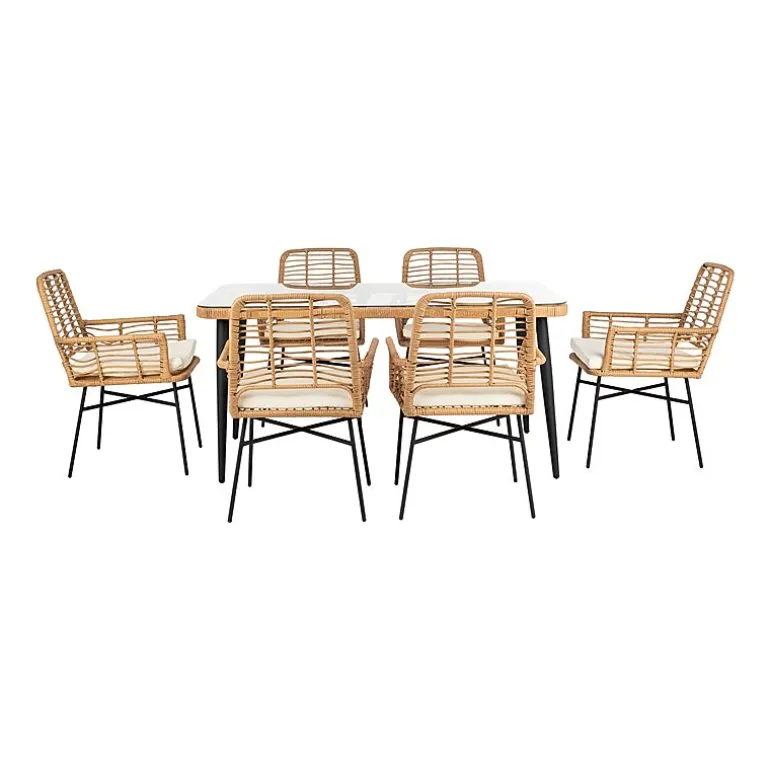 Safavieh Beson 7-pc. Cushioned Rectangular Dining Set