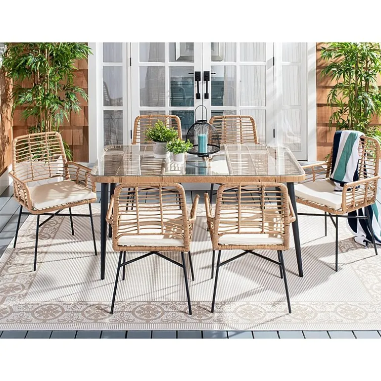 Safavieh Beson 7-pc. Cushioned Rectangular Dining Set