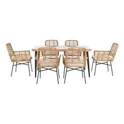 Safavieh Beson 7-pc. Cushioned Rectangular Dining Set