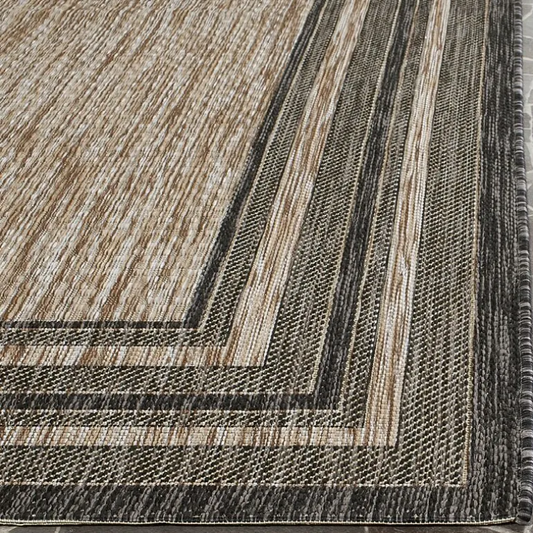 Safavieh Courtyard Collection Wanda Stripe Indoor/Outdoor Area Rug
