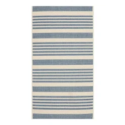 Safavieh Courtyard Collection Santos Stripe Indoor/Outdoor Area Rug