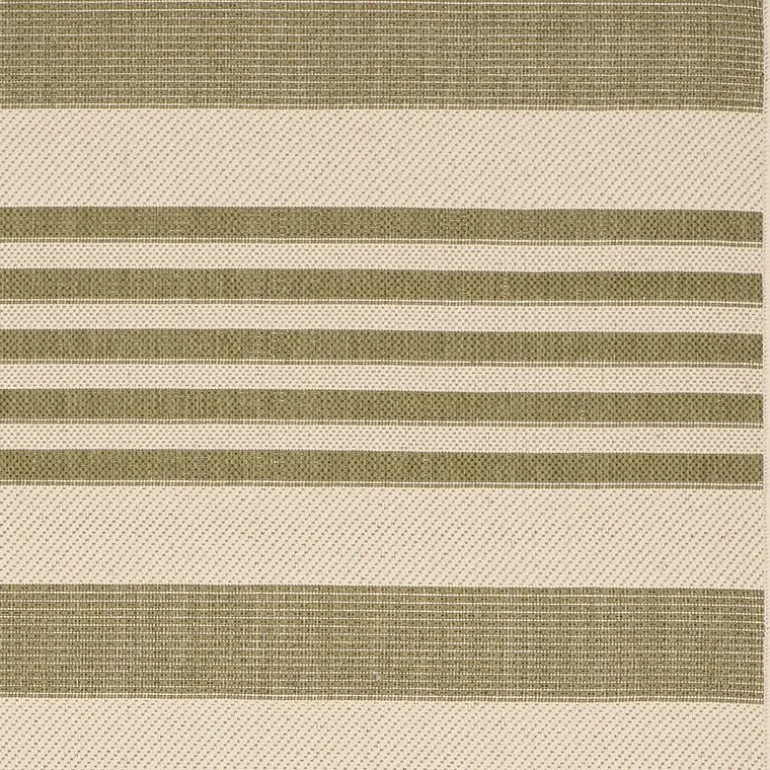 Safavieh Courtyard Collection Santos Stripe Indoor/Outdoor Area Rug