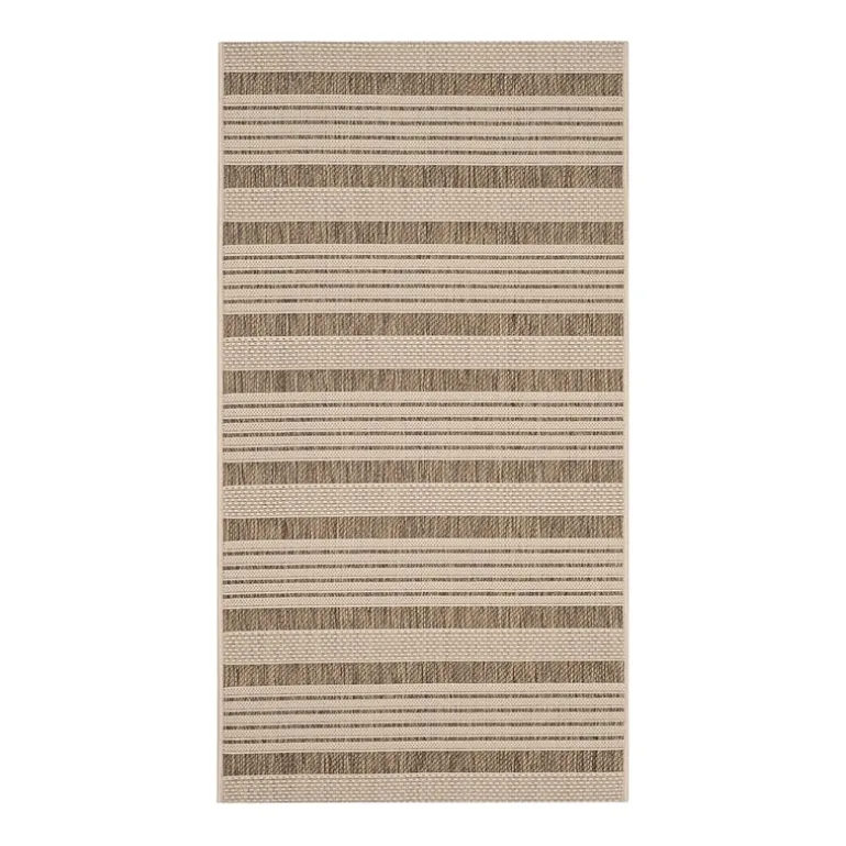 Safavieh Courtyard Collection Santos Stripe Indoor/Outdoor Area Rug