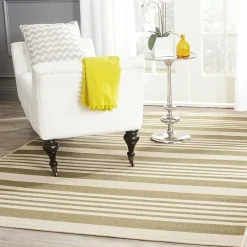 Safavieh Courtyard Collection Santos Stripe Indoor/Outdoor Area Rug
