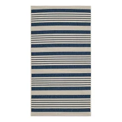 Safavieh Courtyard Collection Santos Stripe Indoor/Outdoor Area Rug