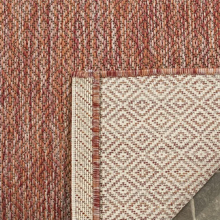 Safavieh Courtyard Collection Monroe Stripe Indoor/Outdoor Area Rug