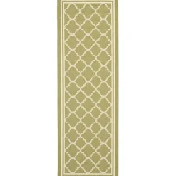 Safavieh Courtyard Collection Crispian Geometric Indoor/Outdoor Runner Rug