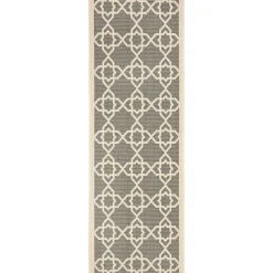 Safavieh Courtyard Collection Nicol Geometric Indoor/Outdoor Runner Rug