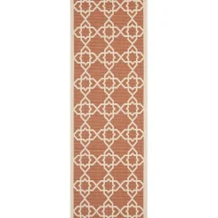 Safavieh Courtyard Collection Nicol Geometric Indoor/Outdoor Runner Rug