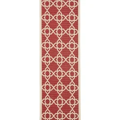 Safavieh Courtyard Collection Nicol Geometric Indoor/Outdoor Runner Rug