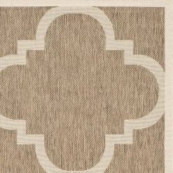 Safavieh Courtyard Collection Gina Geometric Indoor/Outdoor Square Area Rug