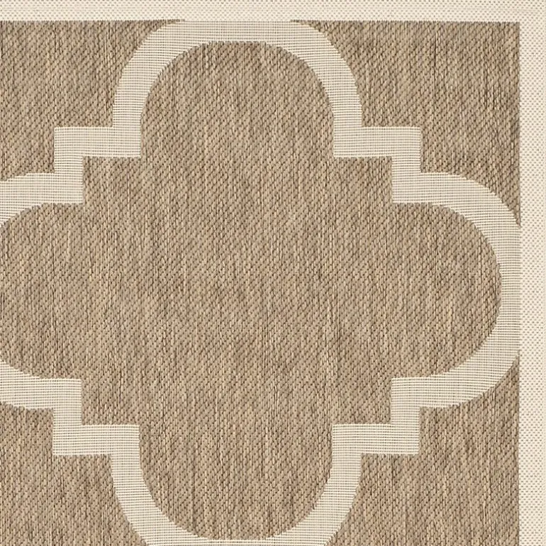 Safavieh Courtyard Collection Gina Geometric Indoor/Outdoor Square Area Rug