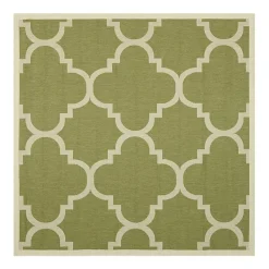 Safavieh Courtyard Collection Gina Geometric Indoor/Outdoor Square Area Rug