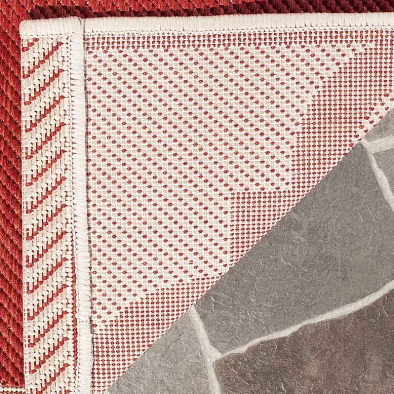 Safavieh Courtyard Collection Gina Geometric Indoor/Outdoor Square Area Rug