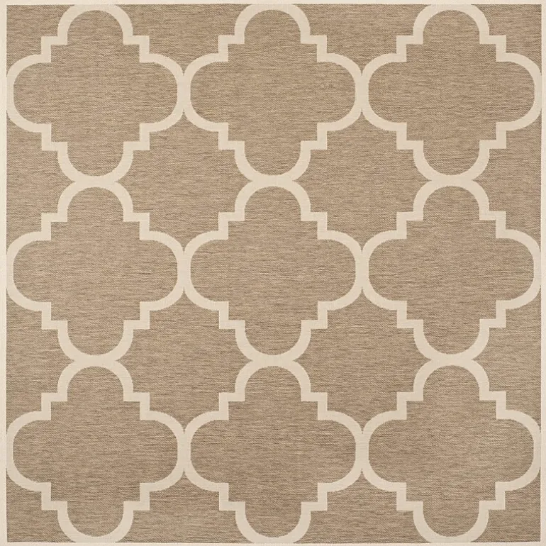 Safavieh Courtyard Collection Gina Geometric Indoor/Outdoor Square Area Rug
