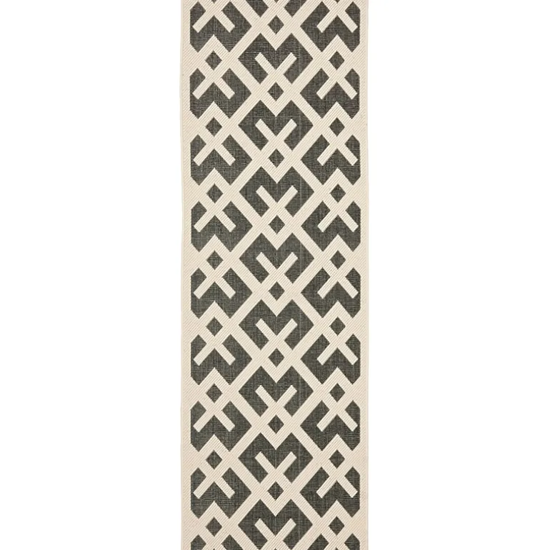 Safavieh Courtyard Collection Darrin Geometric Indoor/Outdoor Runner Rug