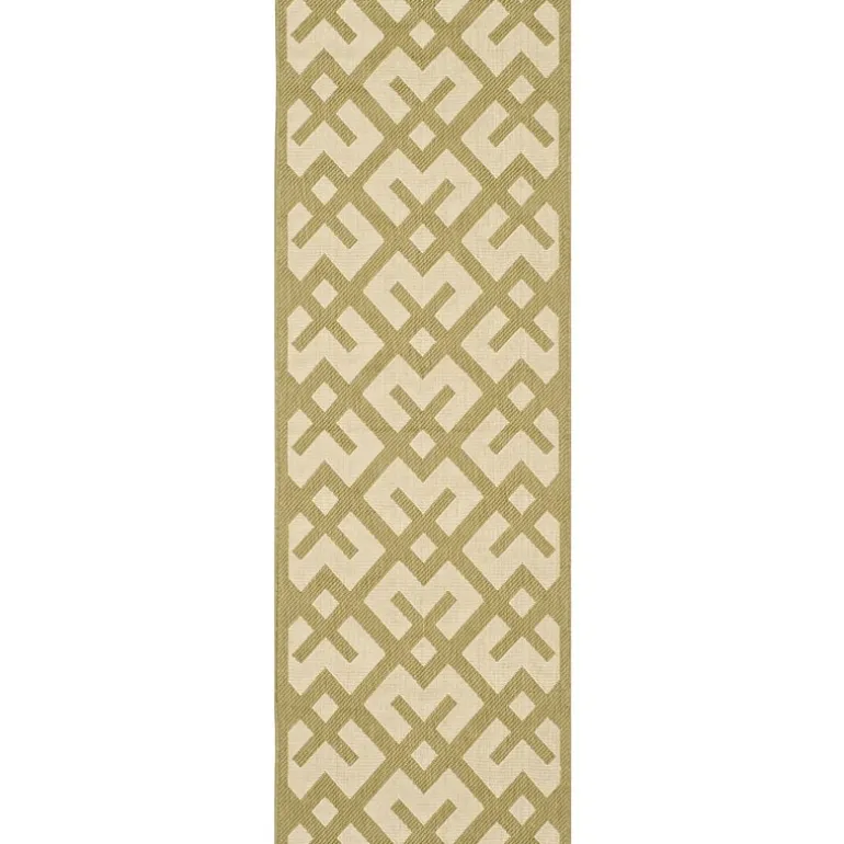 Safavieh Courtyard Collection Darrin Geometric Indoor/Outdoor Runner Rug
