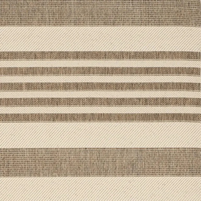 Safavieh Courtyard Collection Santos Stripe Indoor/Outdoor Runner Rug
