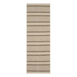 Safavieh Courtyard Collection Santos Stripe Indoor/Outdoor Runner Rug