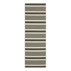 Safavieh Courtyard Collection Santos Stripe Indoor/Outdoor Runner Rug