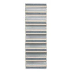 Safavieh Courtyard Collection Santos Stripe Indoor/Outdoor Runner Rug
