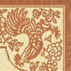 Safavieh Courtyard Collection Kestrel Oriental Indoor/Outdoor Area Rug