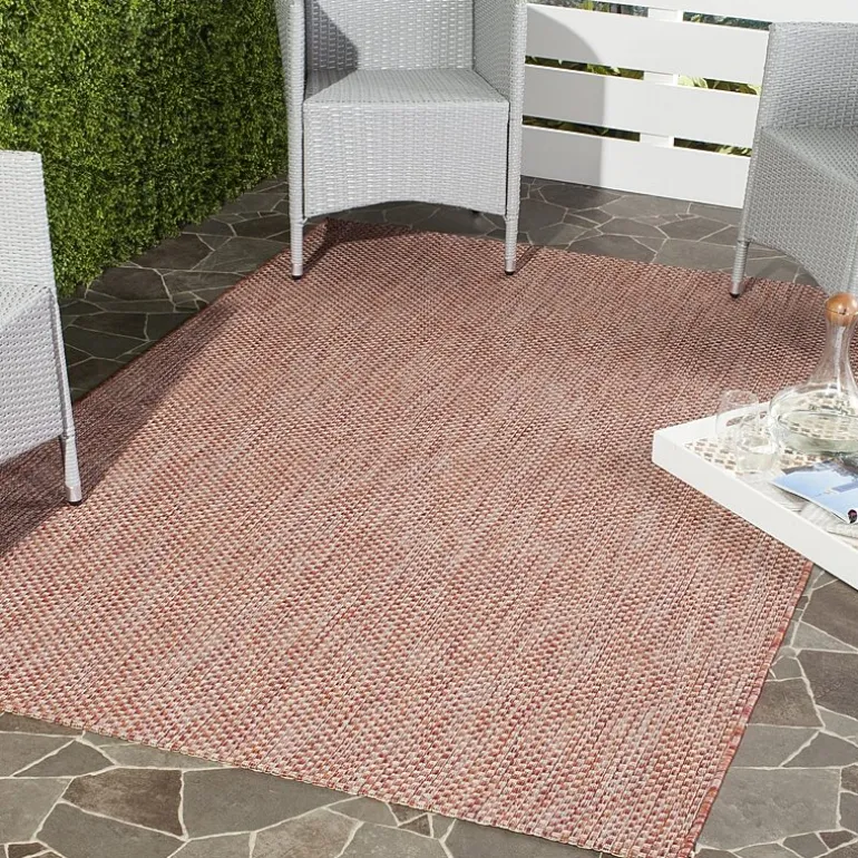Safavieh Courtyard Collection Flora Geometric Indoor/Outdoor Area Rug
