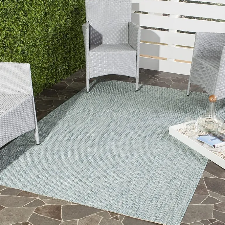 Safavieh Courtyard Collection Flora Geometric Indoor/Outdoor Area Rug