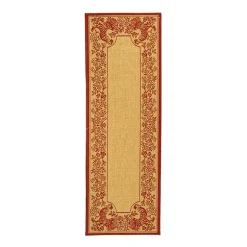 Safavieh Courtyard Collection Kestrel Oriental Indoor/Outdoor Runner Rug