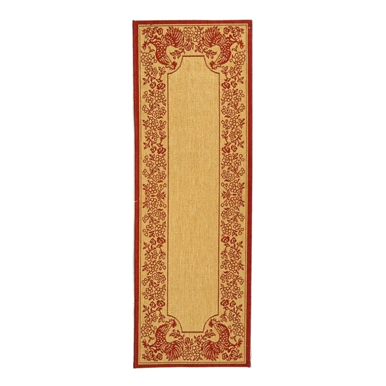 Safavieh Courtyard Collection Kestrel Oriental Indoor/Outdoor Runner Rug