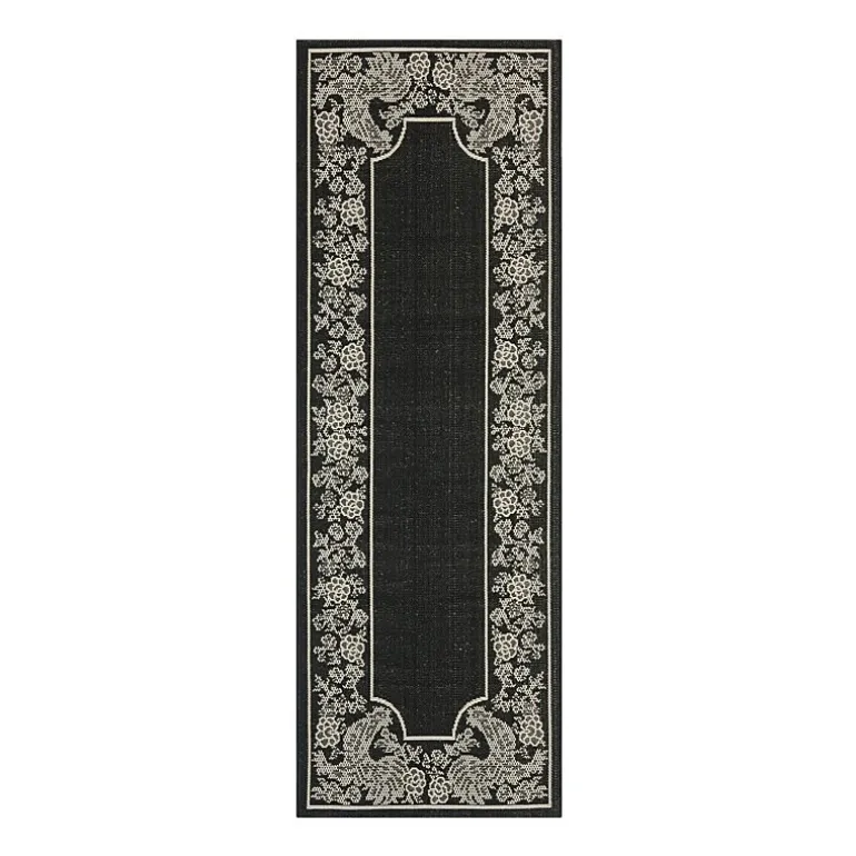 Safavieh Courtyard Collection Kestrel Oriental Indoor/Outdoor Runner Rug
