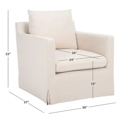 Safavieh Hadara Upholstered Barrel Chair
