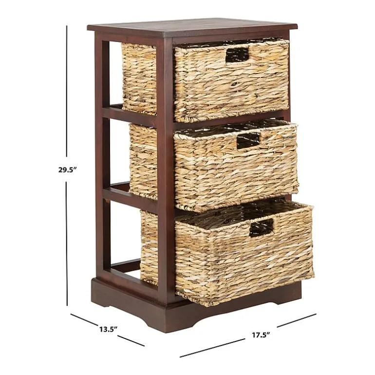 Safavieh Halle Storage 3-Drawer End Table