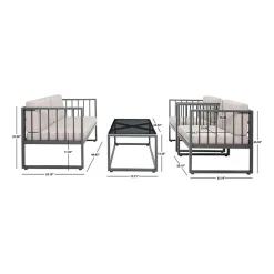 Safavieh Holyoke 11-pc. Conversation Set Cushioned