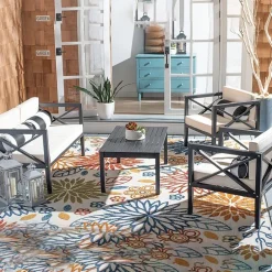 Safavieh Nunzio 11-pc. Conversation Set Cushioned