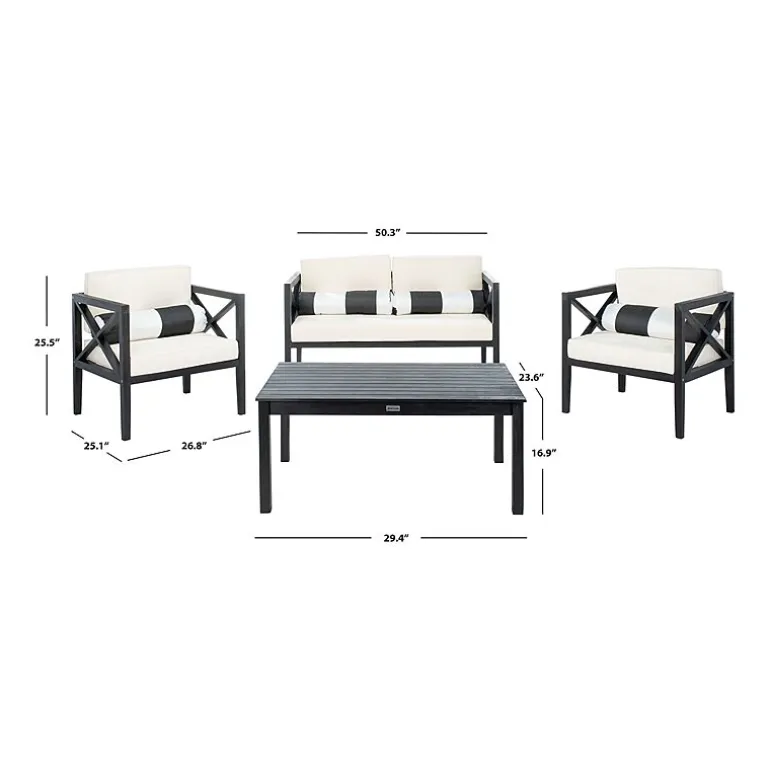 Safavieh Nunzio 11-pc. Conversation Set Cushioned