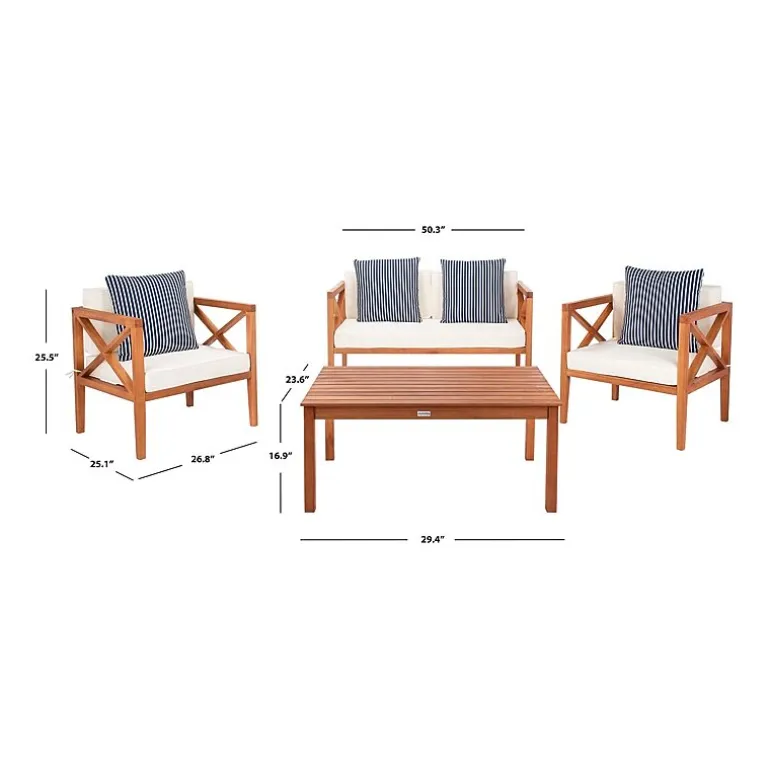 Safavieh Nunzio 11-pc. Conversation Set Cushioned